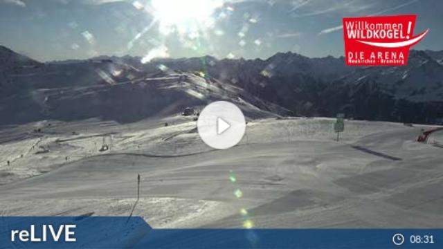 WebCam showing current Snow conditions in Neukirchen / Wildkogel