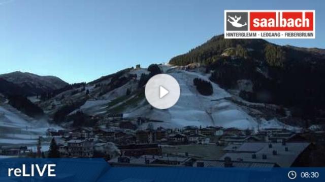 WebCam showing current Snow conditions in Saalbach Hinterglemm