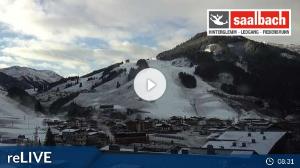 WebCam showing current Snow conditions in Saalbach Hinterglemm, ©wtvthmb.feratel.com