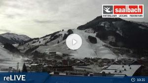 WebCam showing current Snow conditions in Saalbach Hinterglemm, ©wtvthmb.feratel.com