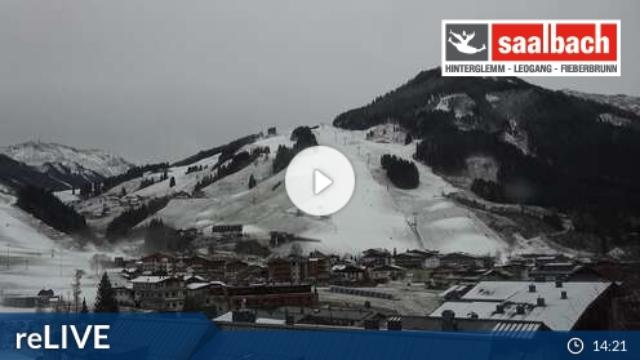 WebCam showing current Snow conditions in Saalbach Hinterglemm