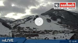 WebCam showing current Snow conditions in Saalbach Hinterglemm, ©wtvthmb.feratel.com