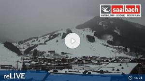 WebCam showing current Snow conditions in Saalbach Hinterglemm, ©wtvthmb.feratel.com