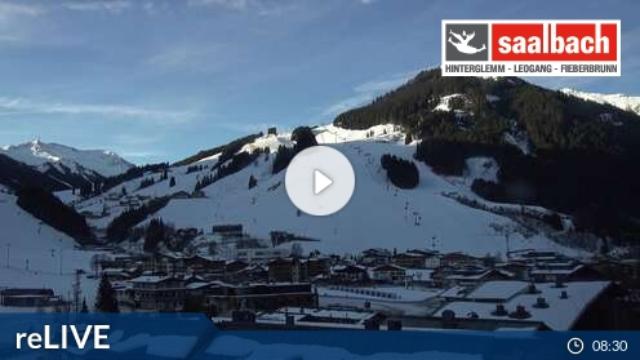 WebCam showing current Snow conditions in Saalbach Hinterglemm