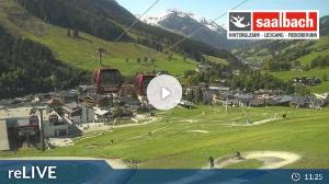 WebCam showing current Snow conditions in Saalbach Hinterglemm, ©wtvthmb.feratel.com