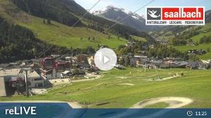 WebCam showing current Snow conditions in Saalbach Hinterglemm, ©wtvthmb.feratel.com