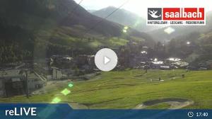 WebCam showing current Snow conditions in Saalbach Hinterglemm, ©wtvthmb.feratel.com