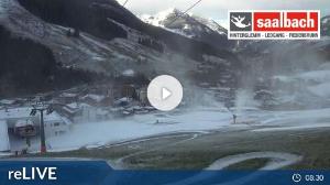 WebCam showing current Snow conditions in Saalbach Hinterglemm, ©wtvthmb.feratel.com