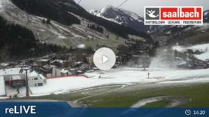 WebCam showing current Snow conditions in Saalbach Hinterglemm, ©wtvthmb.feratel.com