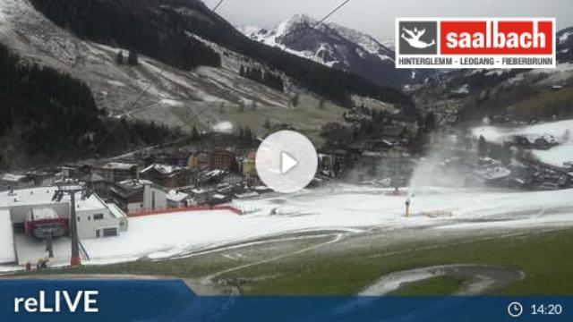 WebCam showing current Snow conditions in Saalbach Hinterglemm