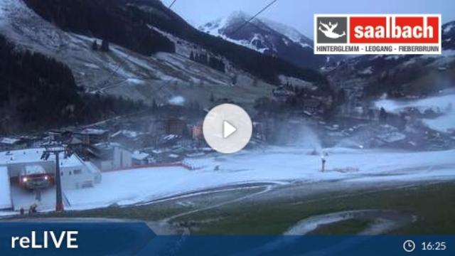 WebCam showing current Snow conditions in Saalbach Hinterglemm