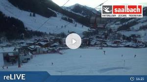 WebCam showing current Snow conditions in Saalbach Hinterglemm, ©wtvthmb.feratel.com