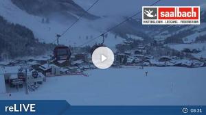 WebCam showing current Snow conditions in Saalbach Hinterglemm, ©wtvthmb.feratel.com