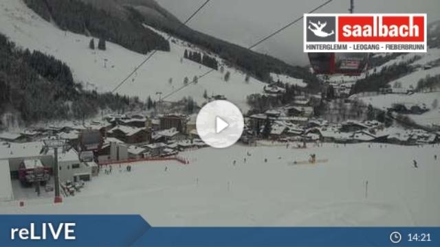 WebCam showing current Snow conditions in Saalbach Hinterglemm