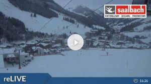 WebCam showing current Snow conditions in Saalbach Hinterglemm, ©wtvthmb.feratel.com