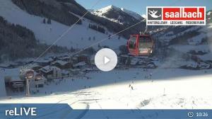 WebCam showing current Snow conditions in Saalbach Hinterglemm, ©wtvthmb.feratel.com