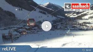 WebCam showing current Snow conditions in Saalbach Hinterglemm, ©wtvthmb.feratel.com