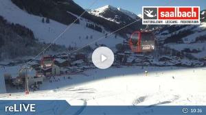 WebCam showing current Snow conditions in Saalbach Hinterglemm, ©wtvthmb.feratel.com