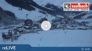 WebCam showing current Snow conditions in Saalbach Hinterglemm, ©wtvthmb.feratel.com