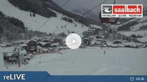 WebCam showing current Snow conditions in Saalbach Hinterglemm, ©wtvthmb.feratel.com