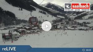 WebCam showing current Snow conditions in Saalbach Hinterglemm, ©wtvthmb.feratel.com