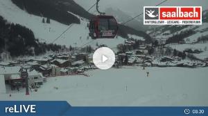 WebCam showing current Snow conditions in Saalbach Hinterglemm, ©wtvthmb.feratel.com