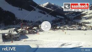 WebCam showing current Snow conditions in Saalbach Hinterglemm, ©wtvthmb.feratel.com