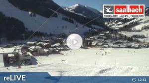 WebCam showing current Snow conditions in Saalbach Hinterglemm, ©wtvthmb.feratel.com