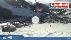 WebCam showing current Snow conditions in Saalbach Hinterglemm, ©wtvthmb.feratel.com