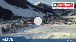 WebCam showing current Snow conditions in Saalbach Hinterglemm, ©wtvthmb.feratel.com