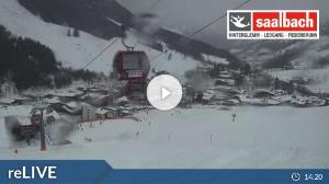 WebCam showing current Snow conditions in Saalbach Hinterglemm, ©wtvthmb.feratel.com