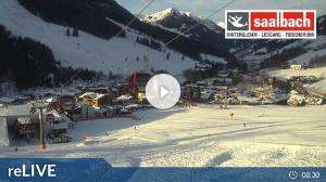 WebCam showing current Snow conditions in Saalbach Hinterglemm, ©wtvthmb.feratel.com