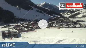 WebCam showing current Snow conditions in Saalbach Hinterglemm, ©wtvthmb.feratel.com