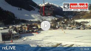 WebCam showing current Snow conditions in Saalbach Hinterglemm, ©wtvthmb.feratel.com