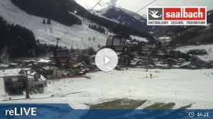 WebCam showing current Snow conditions in Saalbach Hinterglemm, ©wtvthmb.feratel.com