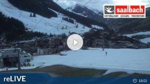 WebCam showing current Snow conditions in Saalbach Hinterglemm, ©wtvthmb.feratel.com