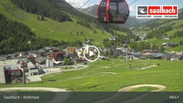 WebCam showing current Snow conditions in Saalbach Hinterglemm