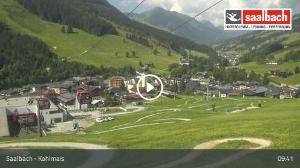 WebCam showing current Snow conditions in Saalbach Hinterglemm, &copy;wtvthmb.feratel.com