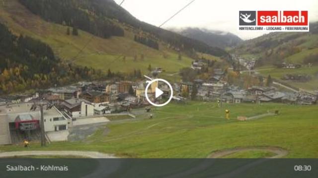 WebCam showing current Snow conditions in Saalbach Hinterglemm