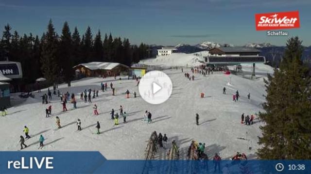 WebCam showing current Snow conditions in Scheffau am Wilden Kaiser