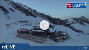 WebCam showing current Snow conditions in Sölden, ©wtvthmb.feratel.com