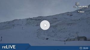 WebCam showing current Snow conditions in St. Anton am Arlberg, ©wtvthmb.feratel.com