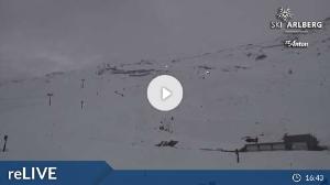 WebCam showing current Snow conditions in St. Anton am Arlberg, ©wtvthmb.feratel.com