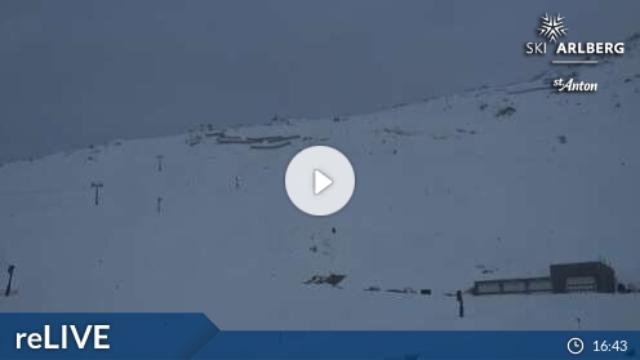 WebCam showing current Snow conditions in St. Anton am Arlberg