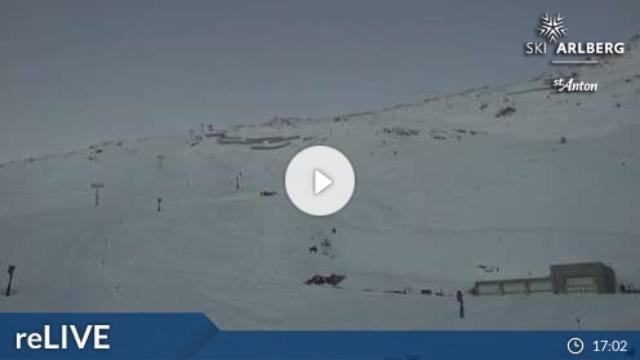 WebCam showing current Snow conditions in St. Anton am Arlberg