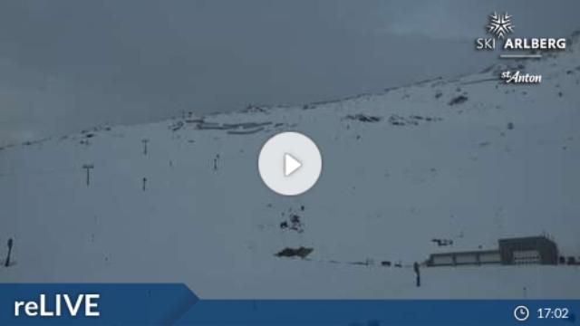 WebCam showing current Snow conditions in St. Anton am Arlberg