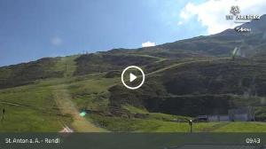 WebCam showing current Snow conditions in St. Anton am Arlberg, ©wtvthmb.feratel.com
