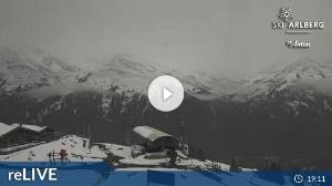 WebCam showing current Snow conditions in St. Anton am Arlberg, ©wtvthmb.feratel.com