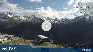 WebCam showing current Snow conditions in St. Anton am Arlberg, ©wtvthmb.feratel.com