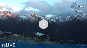 WebCam showing current Snow conditions in St. Anton am Arlberg, ©wtvthmb.feratel.com